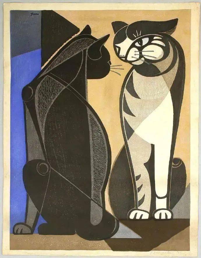 版画：我是一只猫，一只傲娇的猫