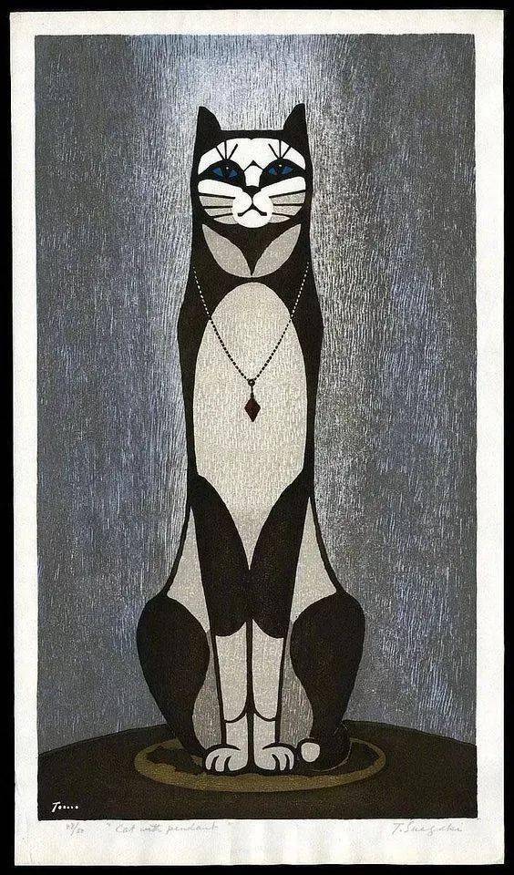 版画：我是一只猫，一只傲娇的猫