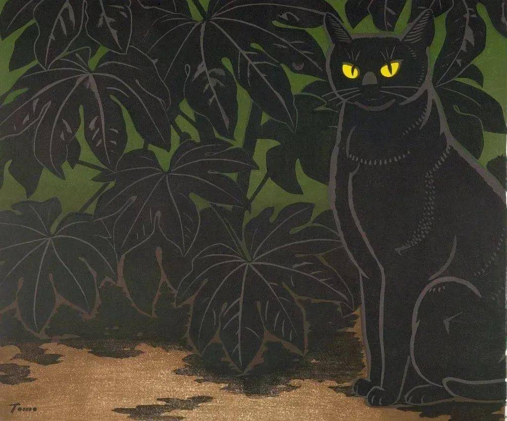 版画：我是一只猫，一只傲娇的猫
