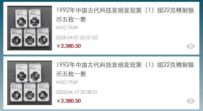中国古代科技发明发现金银币最新行情价值分析
