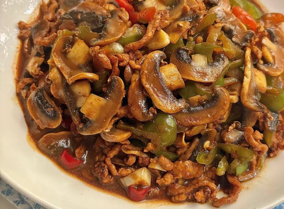 厨房小白也能零失败的口蘑炒肉